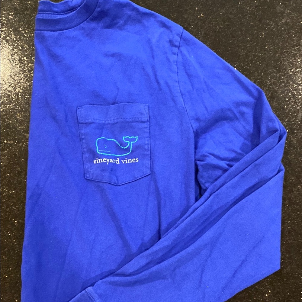 Vineyard Vines Royal Blue Pocket Tee